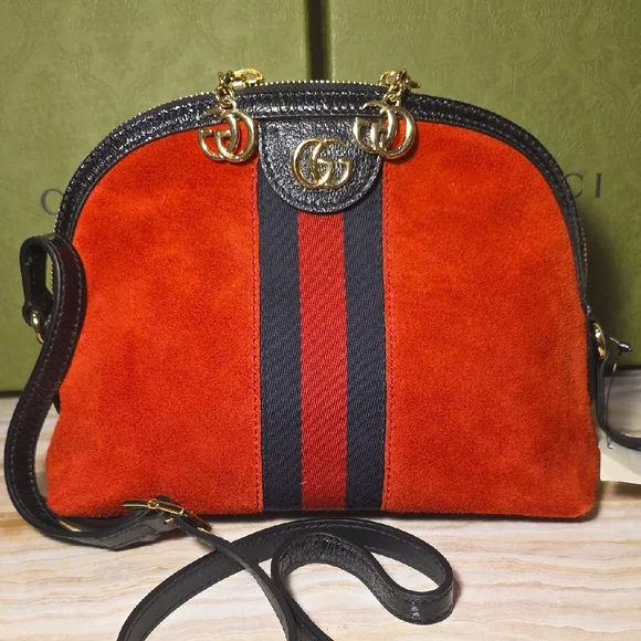 Gucci Red and Black Crossbody Bag - Picture 2 of 14